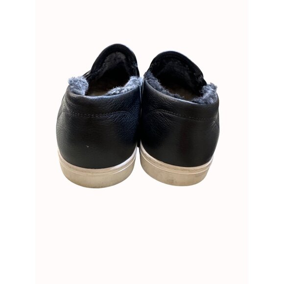 Allen Edmonds men’s black leather fur lined slip loafers size 9D SKI 5408 main image 6